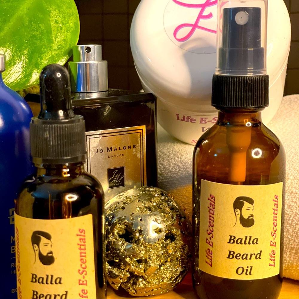 Moisturizing beard growth oil.